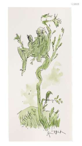 Sir Quentin Blake (British, born 1932) Reading in the Trees ...