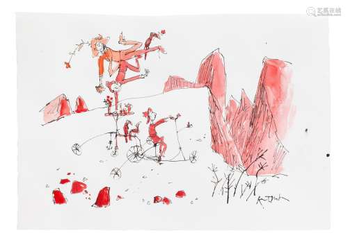 Sir Quentin Blake (British, born 1932) All-terrain Bicycle N...