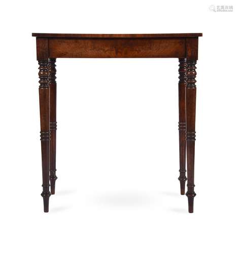 A GEORGE IV MAHOGANY SIDE TABLE, CIRCA 1835