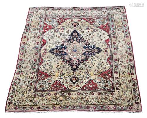 A CENTRAL PERSIAN RUG, wool and silk, approximately 170 x 13...