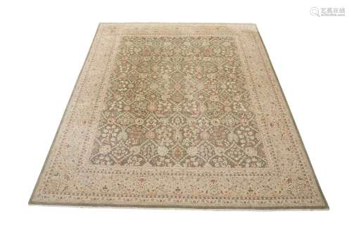 A LARGE PERSIAN CARPET, With overall design, approximately 4...