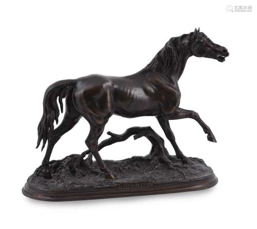 JULES MOIGNIEZ (FRENCH, 1835-1894), AN EQUESTRIAN BRONZE 'LE...