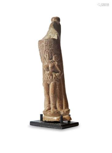 A carved bone figure of two Yakshis