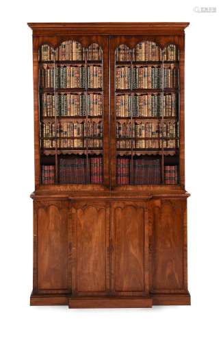 A MAHOGANY LIBRARY BOOKCASE, MID 19TH CENTURY