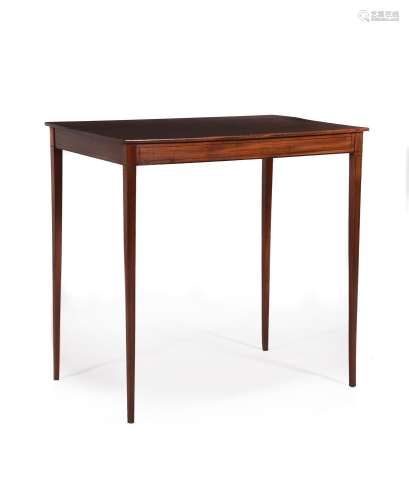 A REGENCY MAHOGANY AND LINE INLAID SIDE OR OCCASIONAL TABLE,...