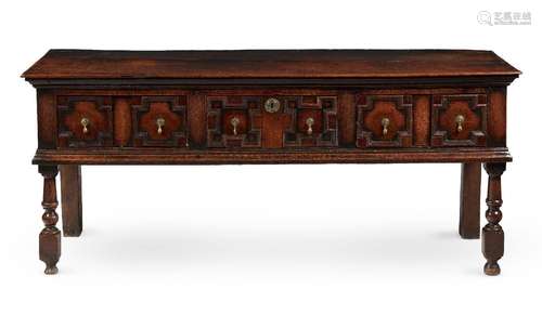 A CHARLES II OAK DRESSER BASE, CIRCA 1660