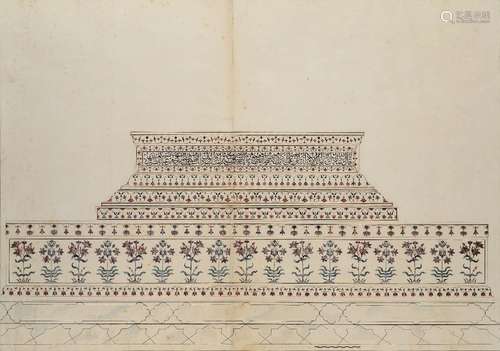 The side view of Mumtaz Mahal's Cenotaph