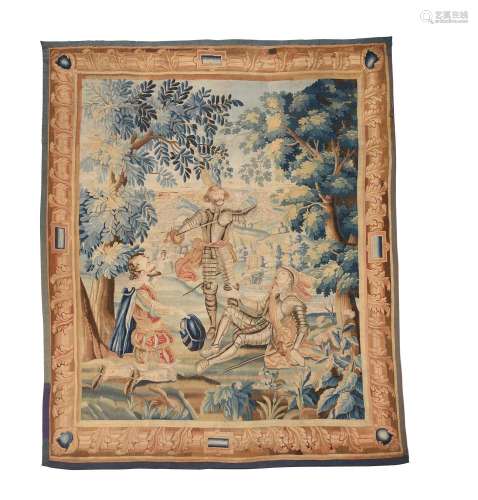 A FLEMISH MYTHOLOGICAL TAPESTRY 'DON QUIXOTE', POSSIBLY LILL...