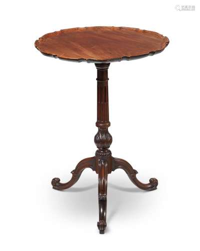 A GEORGE III MAHOGANY TRIPOD OCCASIONAL TABLE, IN THE MANNER...