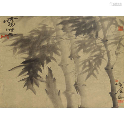 赵宗藻(b.1931) 雾竹 水墨纸本立轴