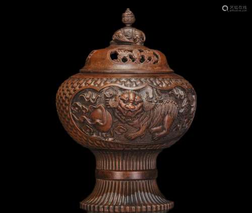 Chinese Copper fumigator of qing Dynasty