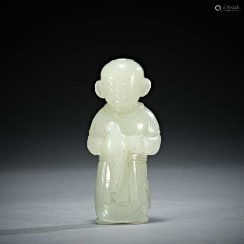 Chinese Yuan Dynasty hetian jade figures