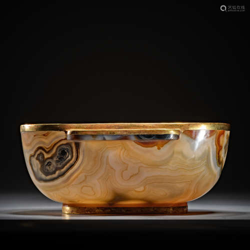 China Tang Dynasty agate cup