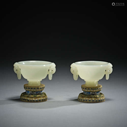 Hetian jade cup, Qing Dynasty, China
