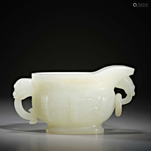 Chinese Hetian jade ware of qing Dynasty