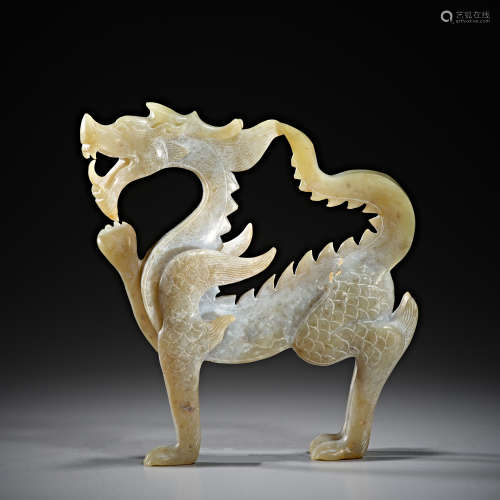 Hetian Jade Dragon in Tang Dynasty of China