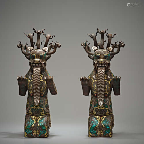 Chinese warring States period wrong gold and silver decorati...