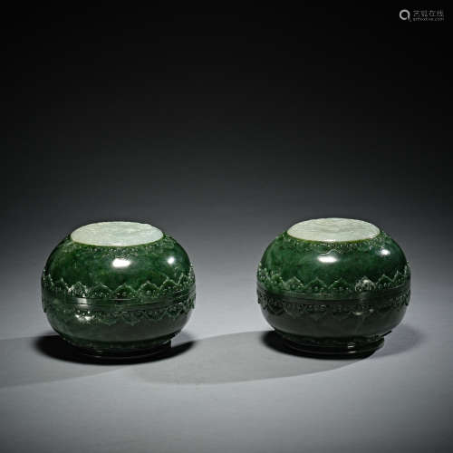 Hetian jade box, Qing Dynasty, China