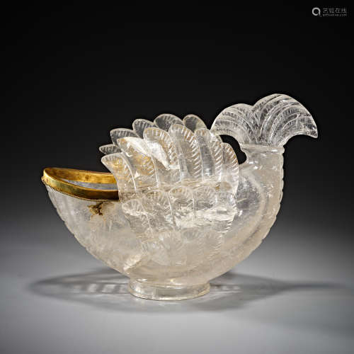 Chinese Ming Dynasty crystal fish cup