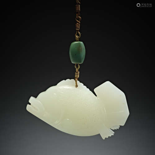 Hetian jade fish, Qing Dynasty, China
