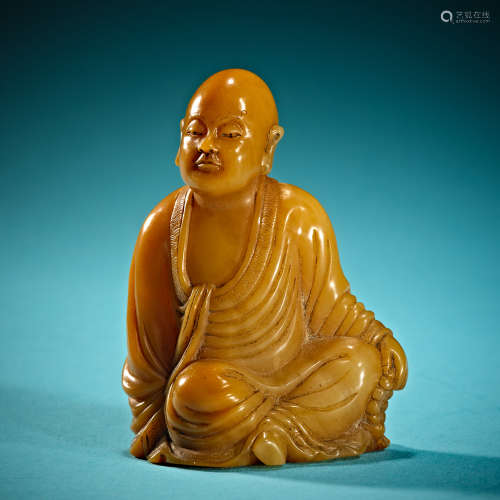 Chinese Qing Dynasty shoushan Tian Huangshi figure