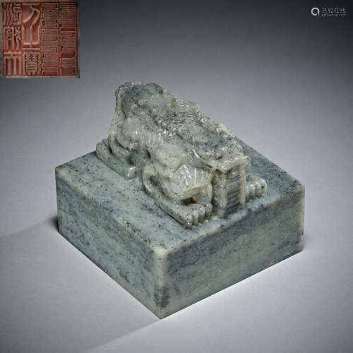 Hetian jade seal of Qing Dynasty, China