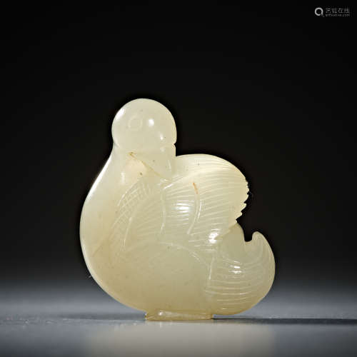 Hetian Jade Duck in Song Dynasty of China