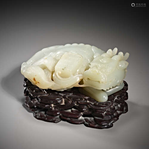 Chinese Hetian jade ware of qing Dynasty