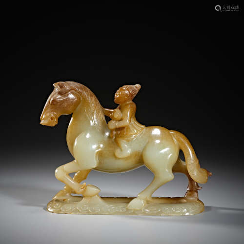 Chinese Han Dynasty Hetian jade horse