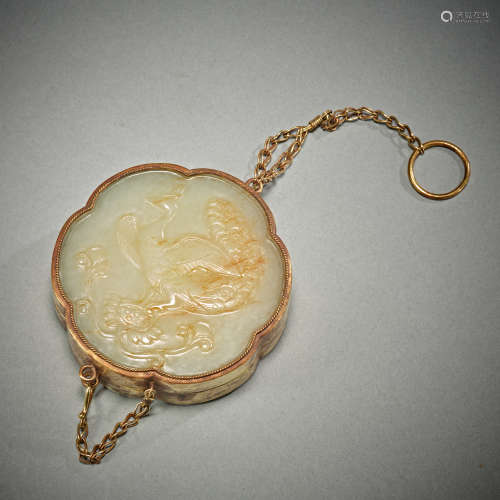 Hetian jade sachet in Tang Dynasty of China