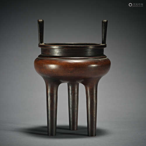 Chinese bronze incense burner from qing Dynasty