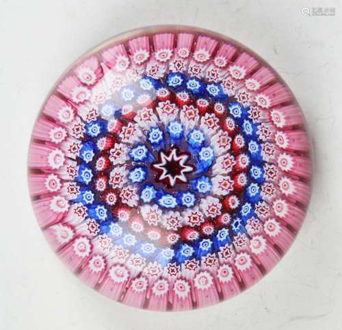 A Stourbridge glass millefiori paperweight, late 19th/early ...