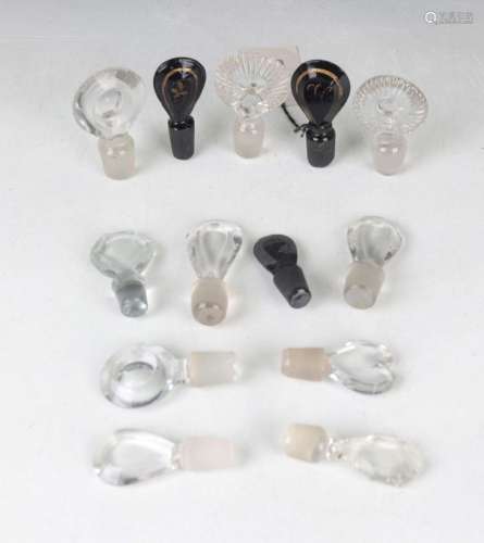 A huge quantity of assorted glass stoppers, mostly for decan...