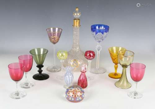 A small mixed group of glassware, including a pair of Royal ...