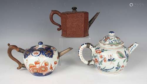 A Staffordshire, probably Thomas Whieldon, red stoneware tea...