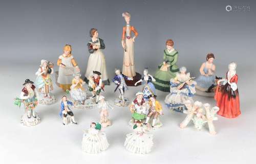 Four Franklin porcelain Little Women figures, designed by Ta...