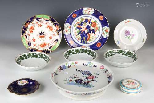 A mixed collection of pottery and porcelain, mostly early 19...