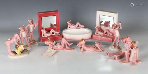 A small group of Royal Orleans Pink Panther Collection items...