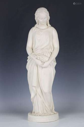 A large Copeland Parian figure 'Maidenhood', circa 1864, mod...