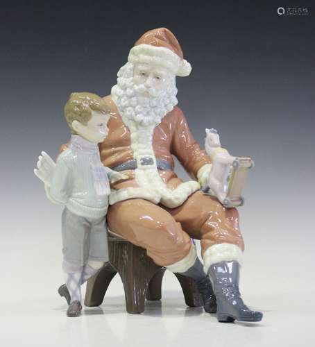 A Lladro porcelain figure group A Special Toy, No. 5971, par...