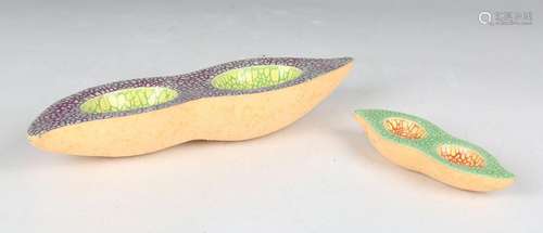 A Kate Malone Sliced Fruit of Your Dreams double pea pod, 19...