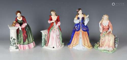 Three Royal Doulton limited edition Shakespeare Ladies figur...