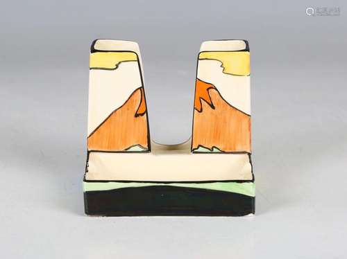 An Art Deco Clarice Cliff Bizarre Honeyglaze Mountain patter...