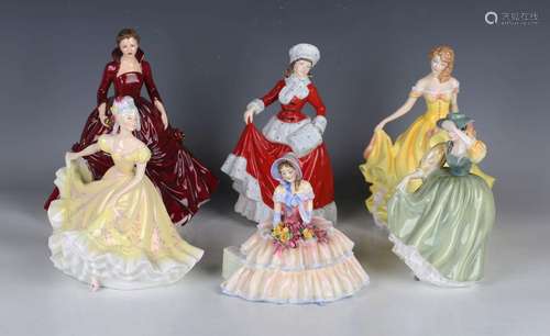 Eleven Royal Doulton figures, comprising Scarlett O'Hara, HN...