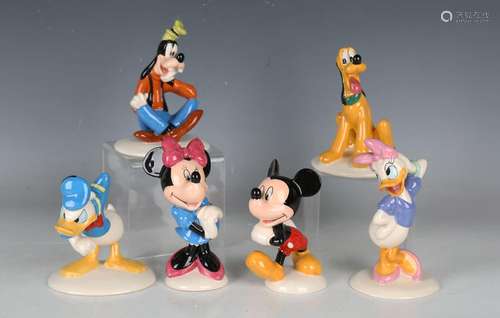 A set of six Royal Doulton The Mickey Mouse Collection figur...