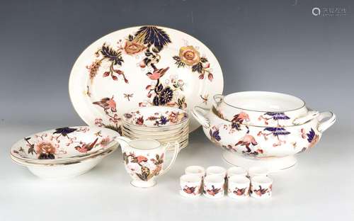 A Coalport Hong Kong pattern part service, comprising oval p...