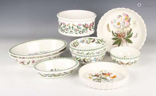 A collection of Portmeirion tableware, including various pla...