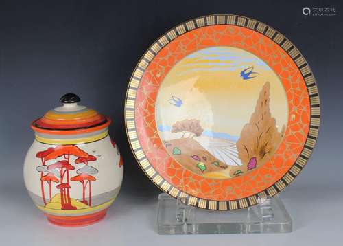 A Royal Worcester Art Deco Collection Swallows at Dusk limit...