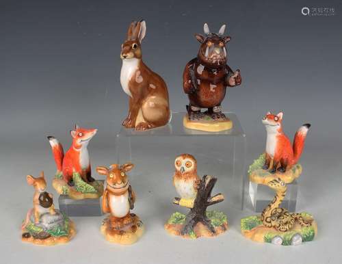 Seven Beswick characters from The Gruffalo, comprising The G...