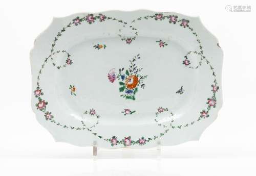 A scalloped serving platter